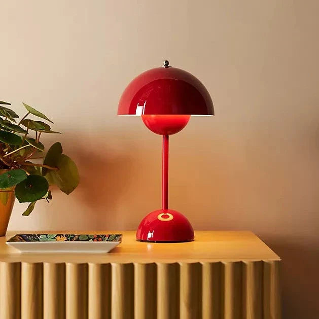 Mondschein – Moderne LED-Tischlampe dimmbar Weiß Wohnzimmer