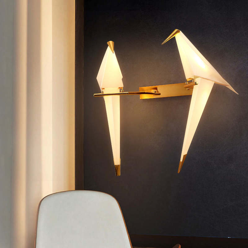 Vogelleuchte – Stilvolle LED-Wandlampe mit Vogelmotiv