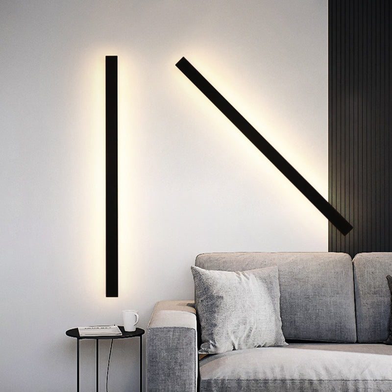VantaGlow LED-Wandleuchte - Modernes schwarzes Metall
