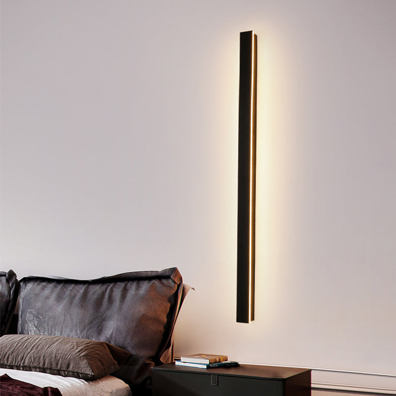 VantaGlow LED-Wandleuchte - Modernes schwarzes Metall