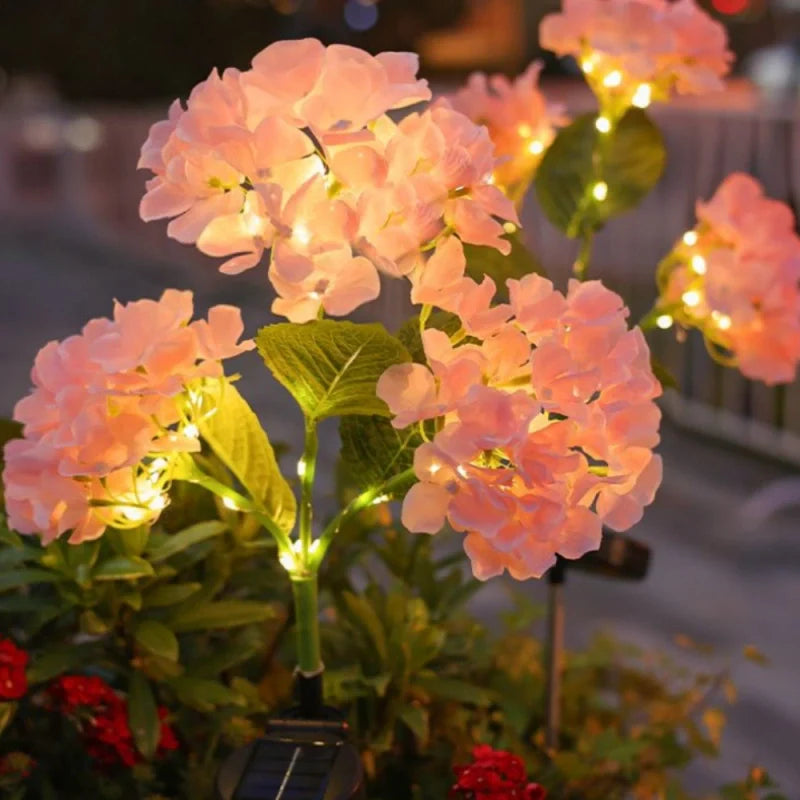 LumoBloom Solar Gartenlichter Blumenoptik bunt für Außenbereich