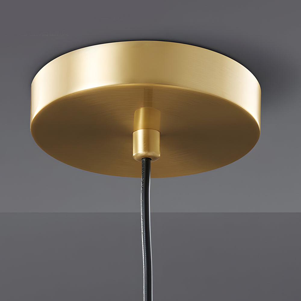 AuraBrass LED Pendelleuchte – Vintage Design in Messing & Glas