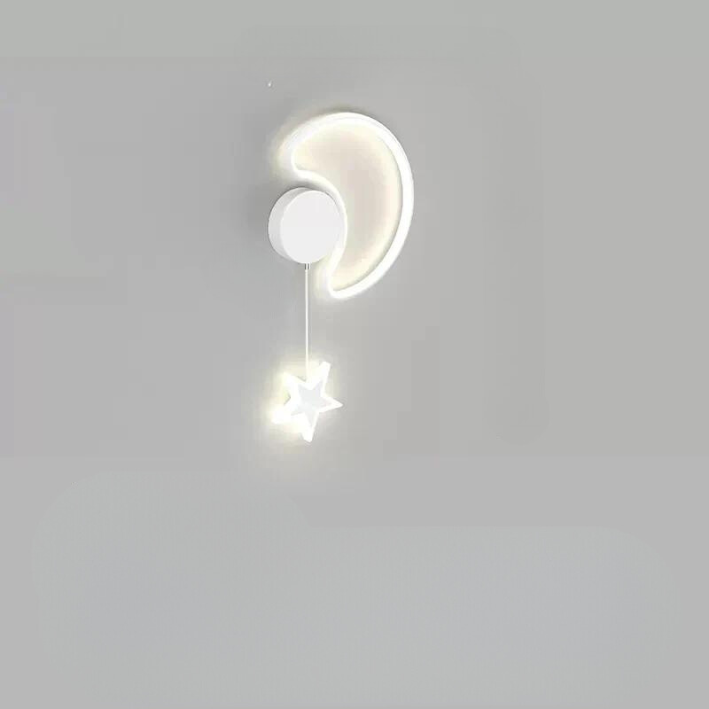 StellarGlow - LED-Wandleuchte mit Sternen und Mond - Bezaubernde Beleuchtung für das Schlafzimmer