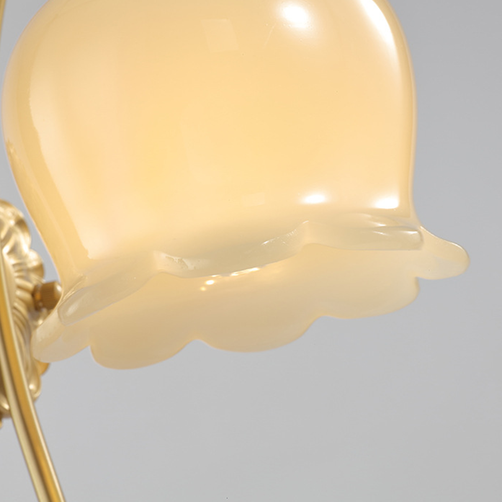 LustroLux LED-Wandleuchte – Klassisch mit Glas & Kupfer für Wohnzimmer & Esszimmer