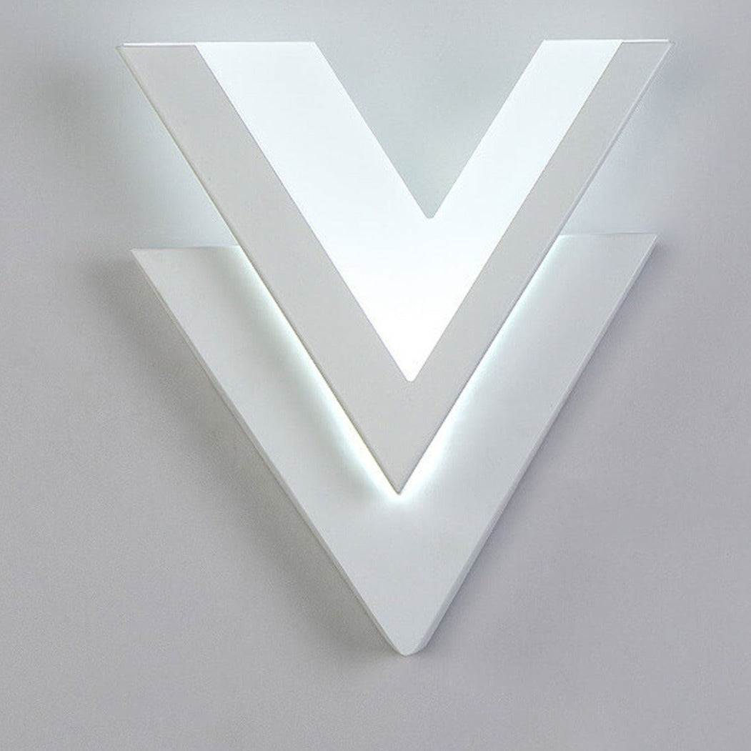 V-Lume - Moderne V-förmige LED-Wandleuchte