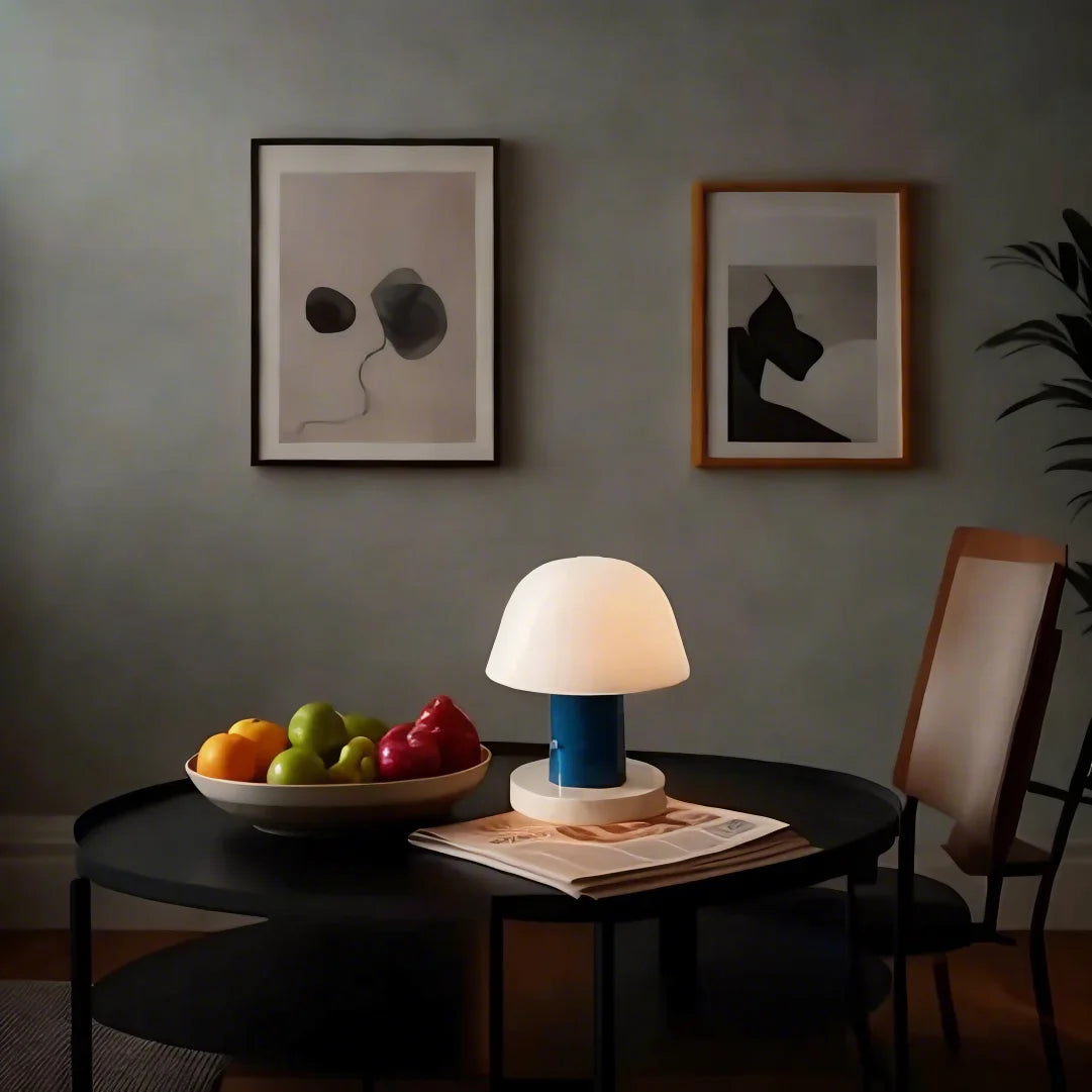 Moderne Tischlampe in Pilzform – LED – Warmes Licht für Wohnzimmer