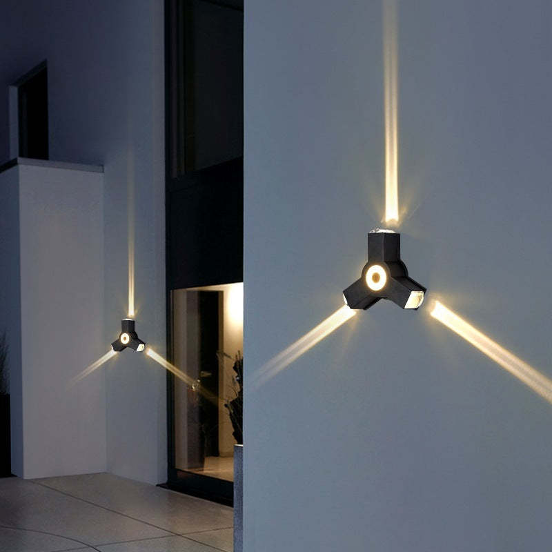 LumiKreuz Außenwandleuchte LED Warmweiß Modern für Garten