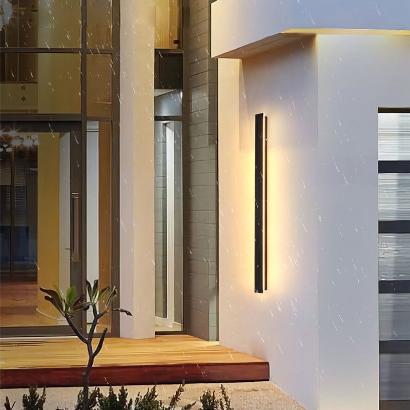 VantaGlow LED-Wandleuchte - Modernes schwarzes Metall