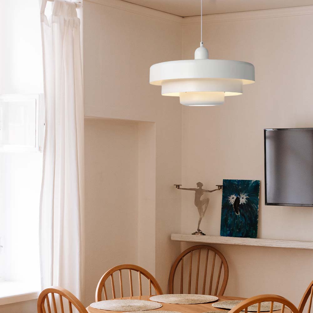 IronGlow Retro Eisen-Deckenlampe 3-flammig, Rustikal für Terrasse