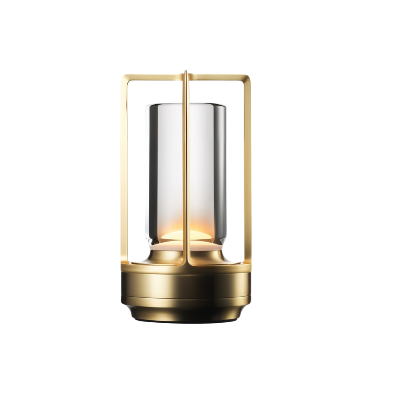 LumiGlow | Dimmbare Tischlampe mit handpoliertem Kristallglas
