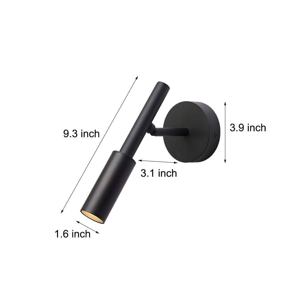 ModuLight LED-Wandleuchte – Dimmbar & Schwenkbar in Schwarz für Schlafzimmer