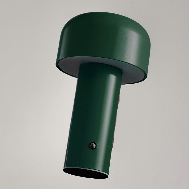LumaFungo LED Pilzlampe – Kabellos, dimmbar, retro, gold, für Terrasse