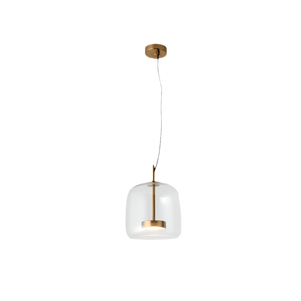 LuxLume - Vintage LED-Hängeleuchte mit goldener Veredelung