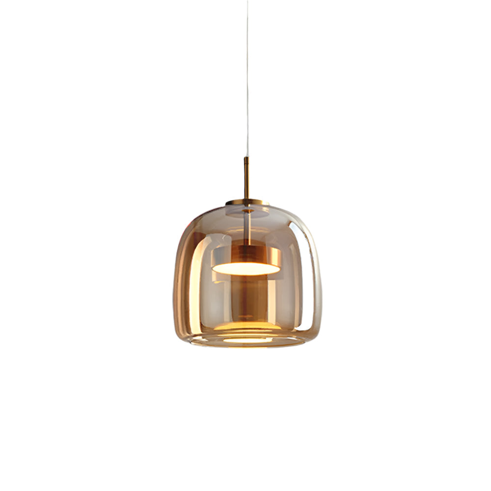 LuxLume - Vintage LED-Hängeleuchte mit goldener Veredelung