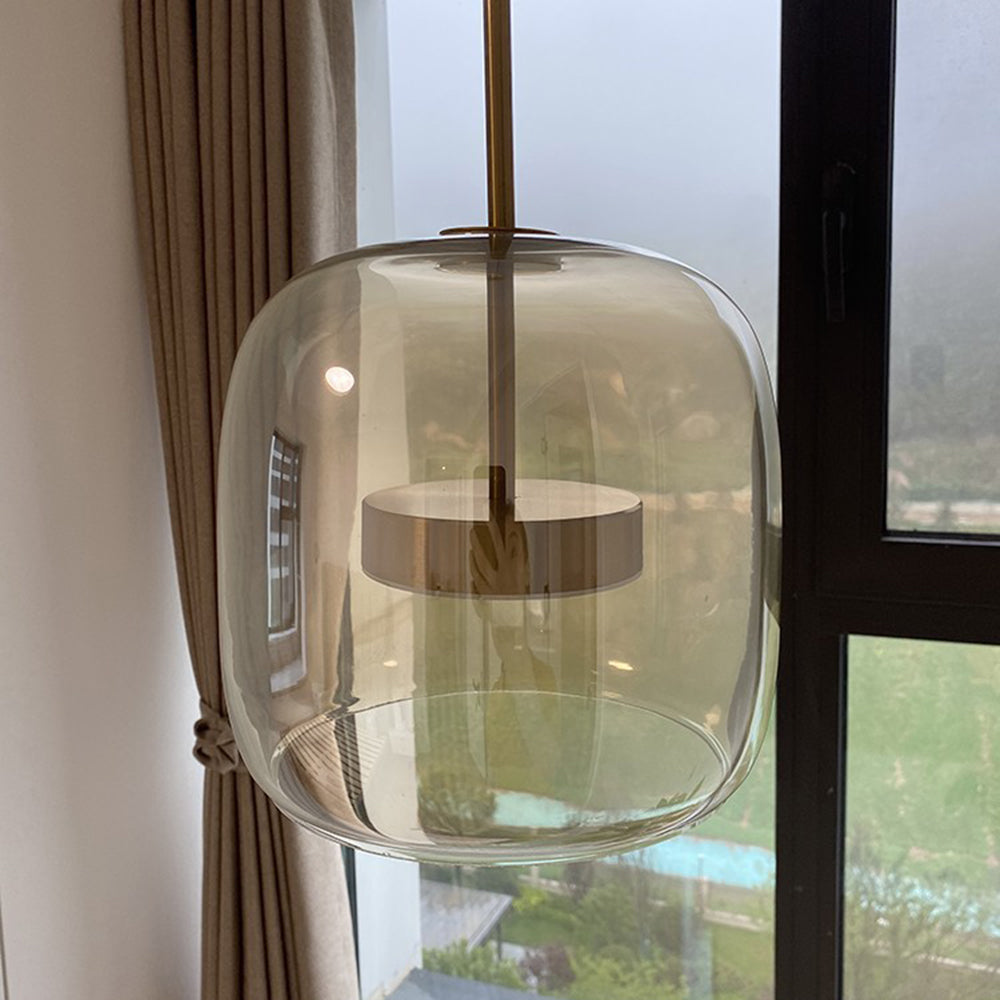 LuxLume - Vintage LED-Hängeleuchte mit goldener Veredelung