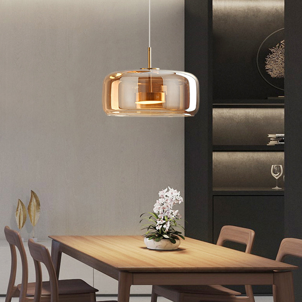 LuxLume - Vintage LED-Hängeleuchte mit goldener Veredelung