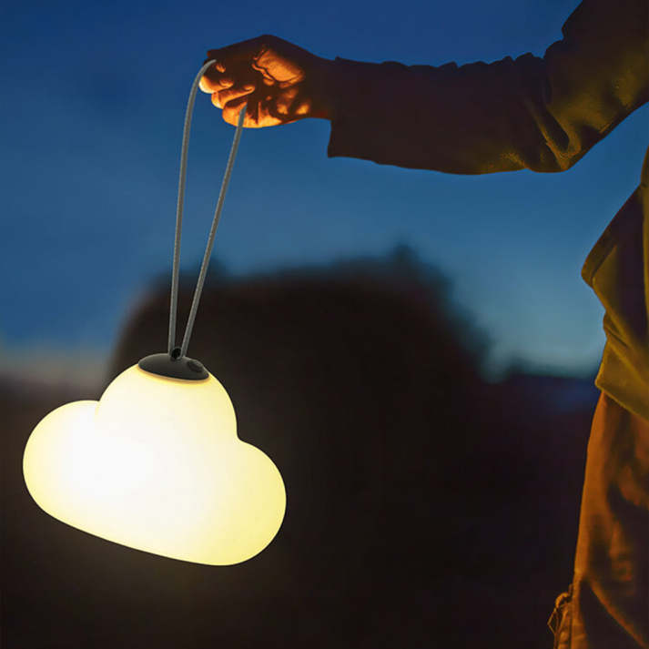 LumiMinori Hängeleuchte LED Wolkenform Weiß