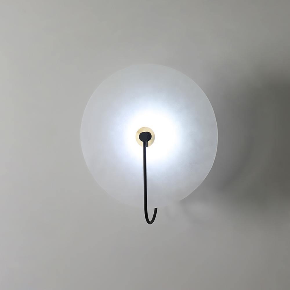 LumaAlba Wandleuchte – Modern, LED, Alabaster-Optik, Für Flur