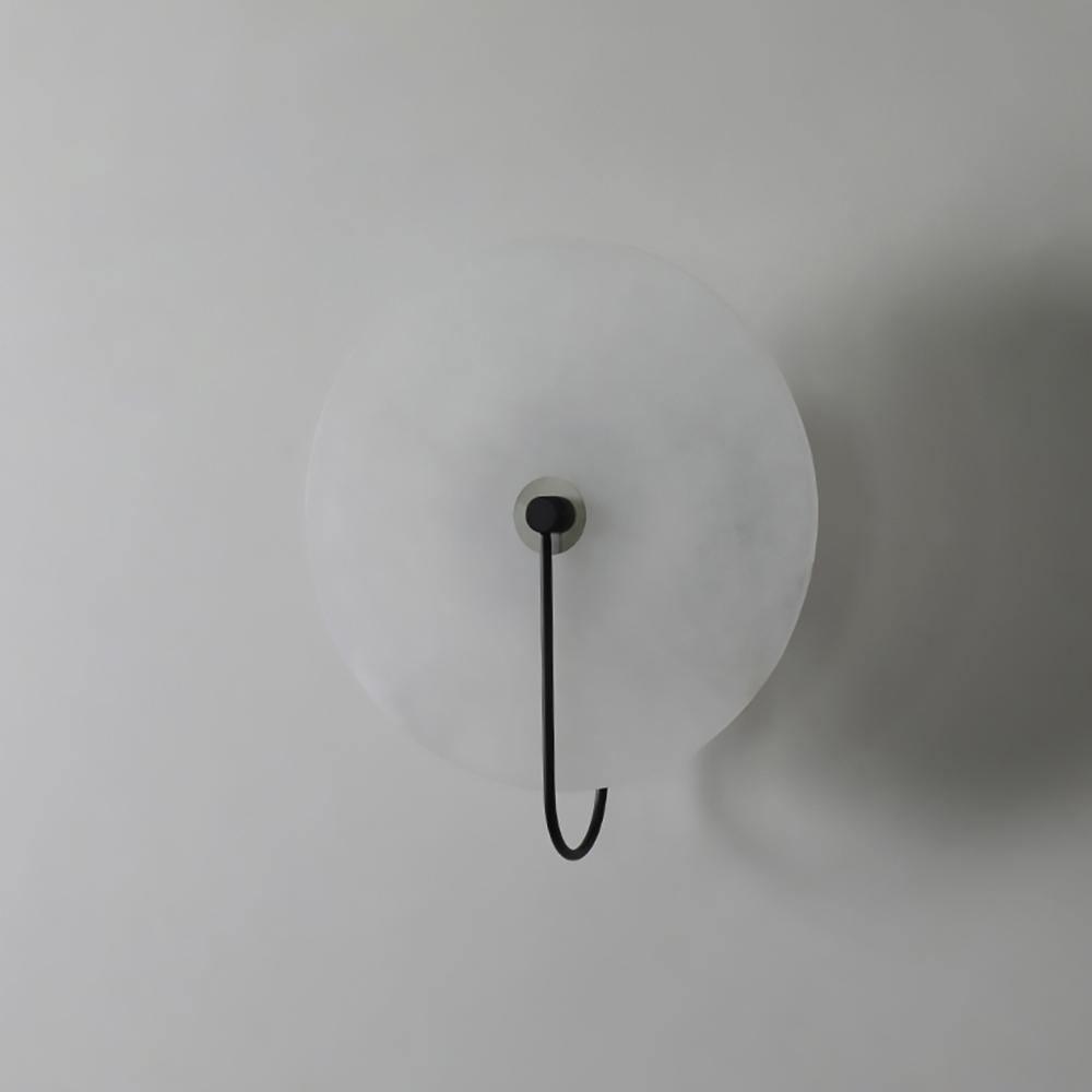 LumaAlba Wandleuchte – Modern, LED, Alabaster-Optik, Für Flur