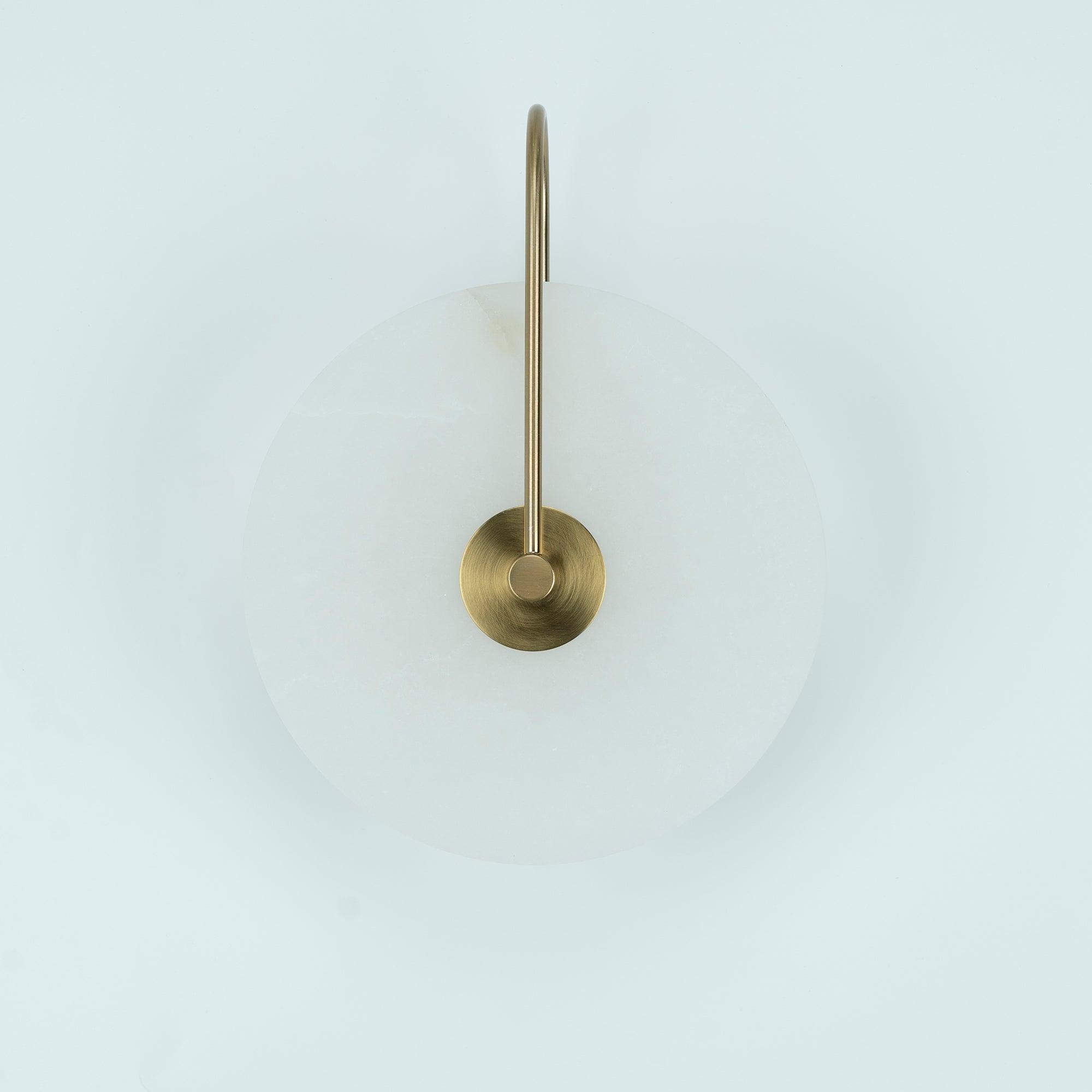 LumaAlba Wandleuchte – Modern, LED, Alabaster-Optik, Für Flur