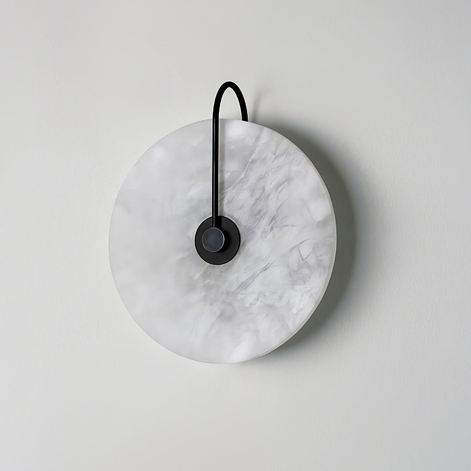 LumaAlba Wandleuchte – Modern, LED, Alabaster-Optik, Für Flur