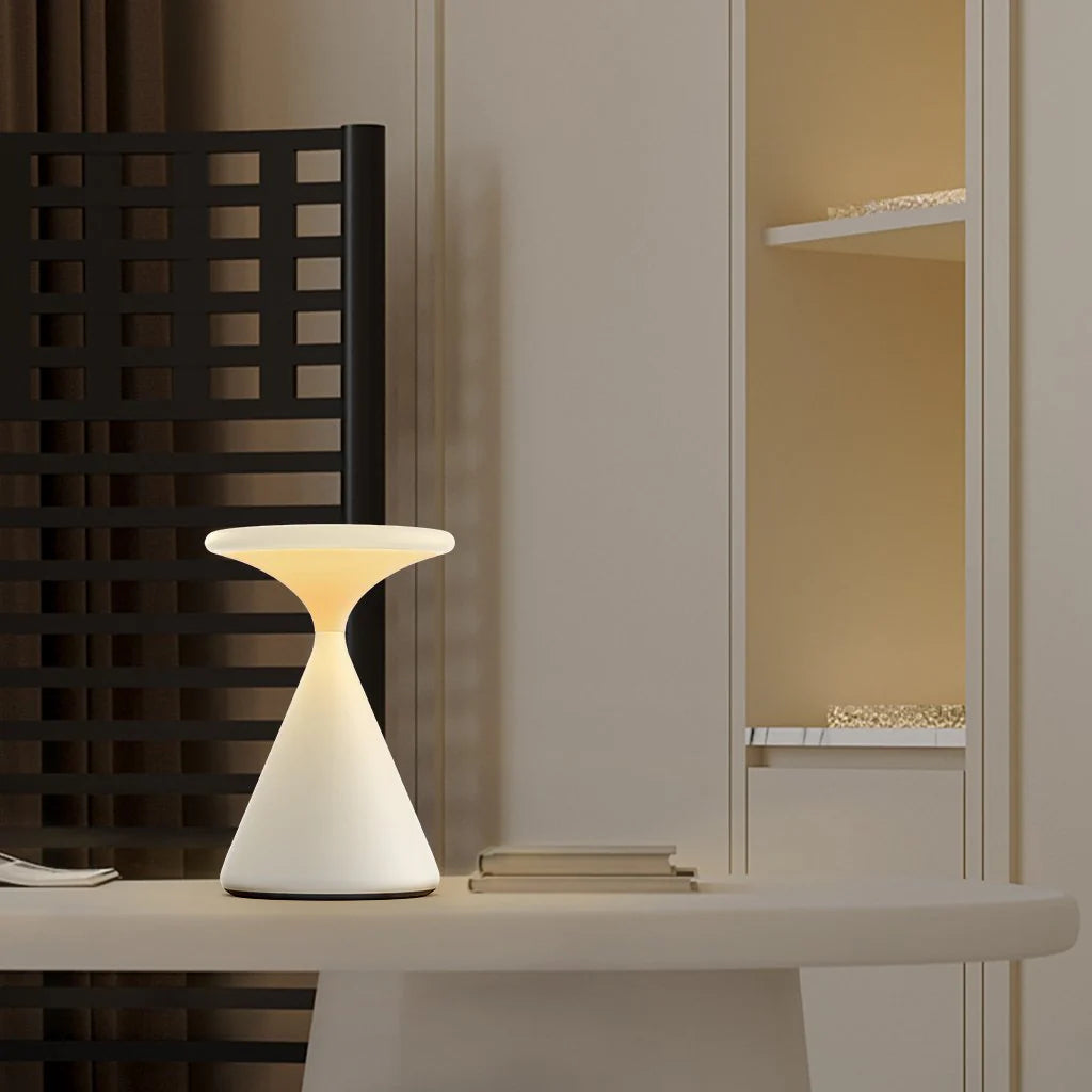 Kabellose Sanduhr Tischlampe – Dimmbar & Touch-Control