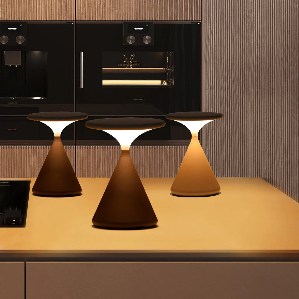 Kabellose Sanduhr Tischlampe – Dimmbar & Touch-Control