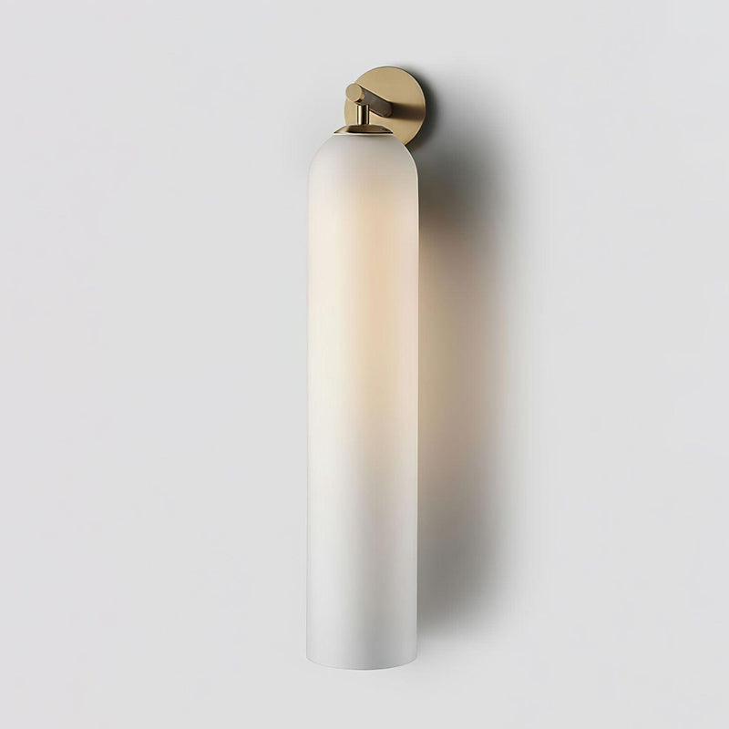 GlanzArt – Moderne Kunstglas Wandleuchte LED Gold Wohnzimmer & Flur