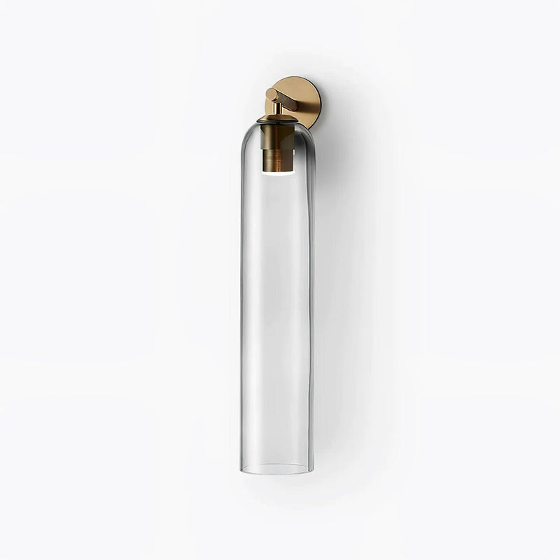 GlanzArt – Moderne Kunstglas Wandleuchte LED Gold Wohnzimmer & Flur