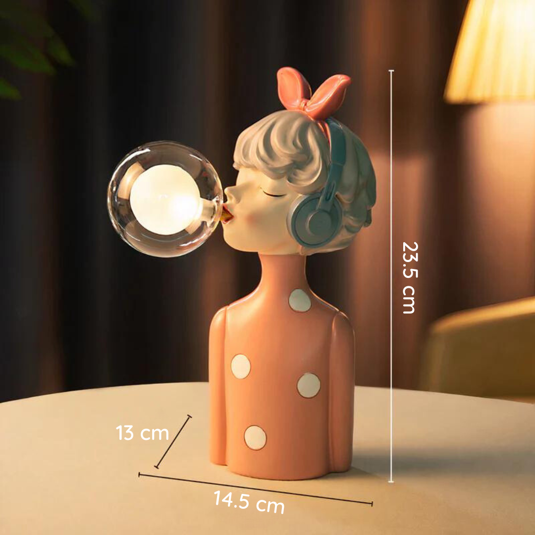 LumiSisters Vintage-Tischleuchte Keramik & Stoffschirm Creme fürs Wohnzimmer