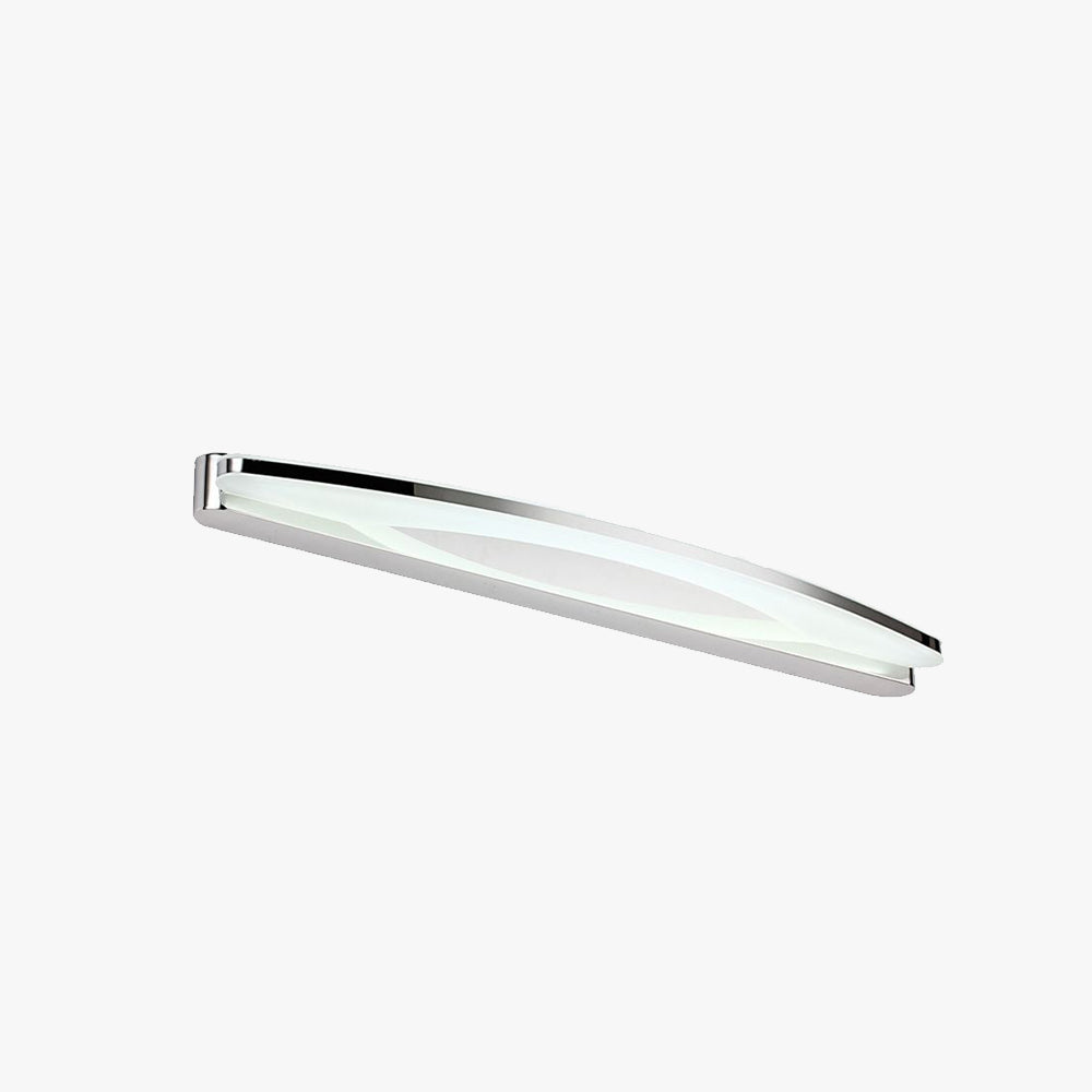 Zenith LED-Wandleuchte - Ovale Chrom-Wandleuchte für das Schlafzimmer
