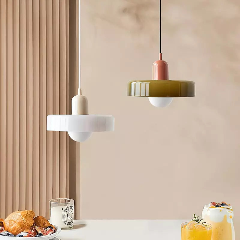 Verstellbare Bauhaus Pendelleuchte aus Glas – Esszimmer & Wohnzimmer Beleuchtung