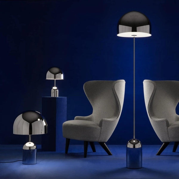GlowAura Warmlicht Tischlampe Modern Glas Gold Wohnzimmer