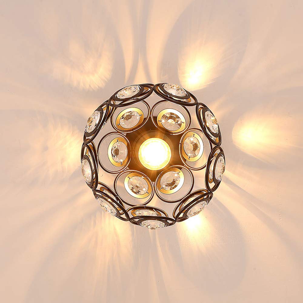 AuroraLuxe - Luxuriöse Kristall-Deckenleuchte mit Gold-Finish für Wohnzimmer oder Flur