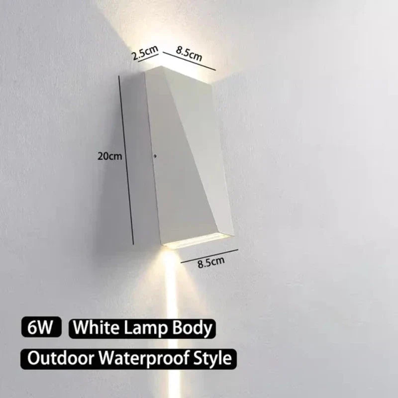 LichtWand Außenwandleuchte Modern IP65 Schwarz für Garten