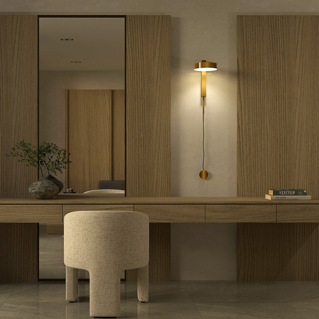 Zentara - Dimmbare LED-Wandleuchte mit drehbarem Schirm