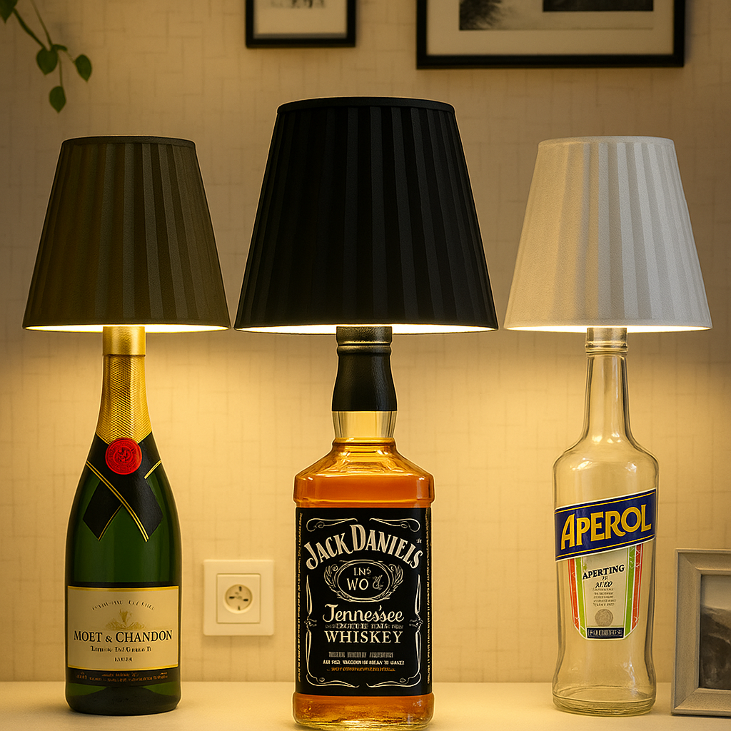 LumiBottle Pro – LED Lampe für Flasche, dimmbar & USB