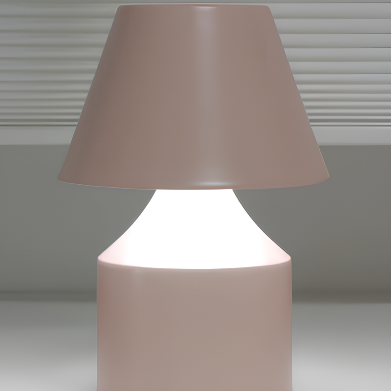 LumoKreis Tischlampe Modern dimmbar LED Holz für Wohnzimmer