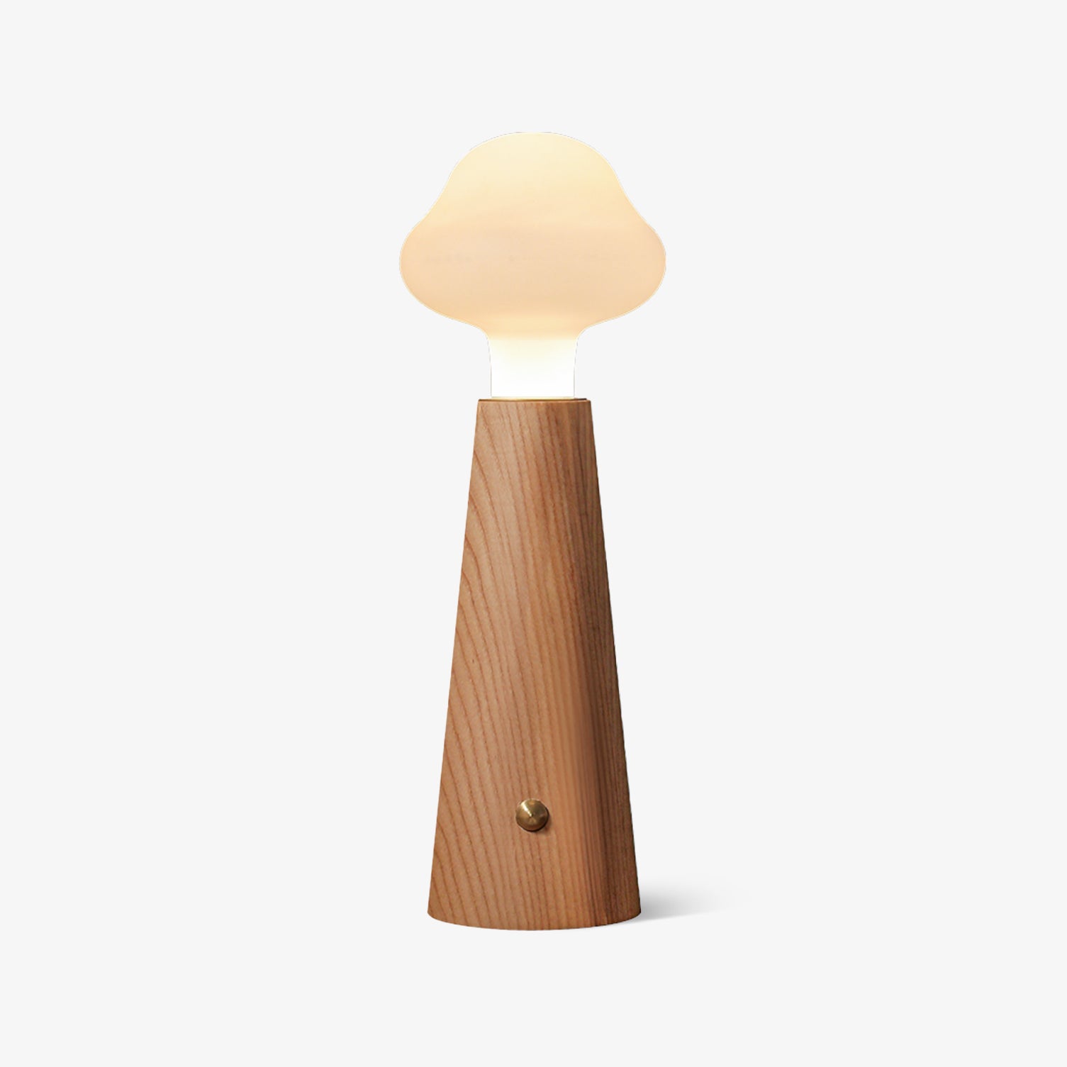 LumoGlow Design-Tischlampe aus Glas – Warmlicht, Weiß, für Wohnzimmer