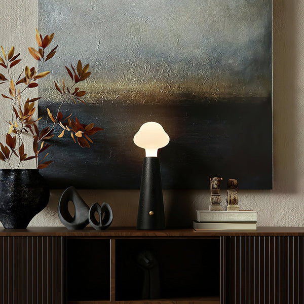 NuvolaWood – Moderne Holz-Tischlampe mit warmem Licht Wohnzimmer