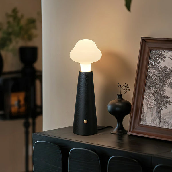 NuvolaWood – Moderne Holz-Tischlampe mit warmem Licht Wohnzimmer