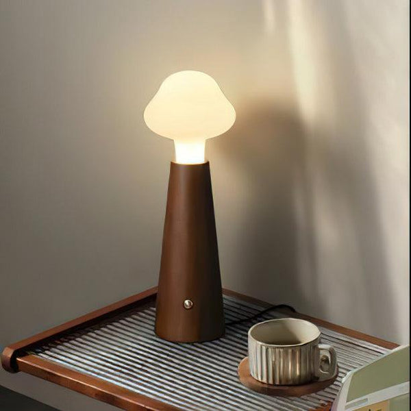 NuvolaWood – Moderne Holz-Tischlampe mit warmem Licht Wohnzimmer