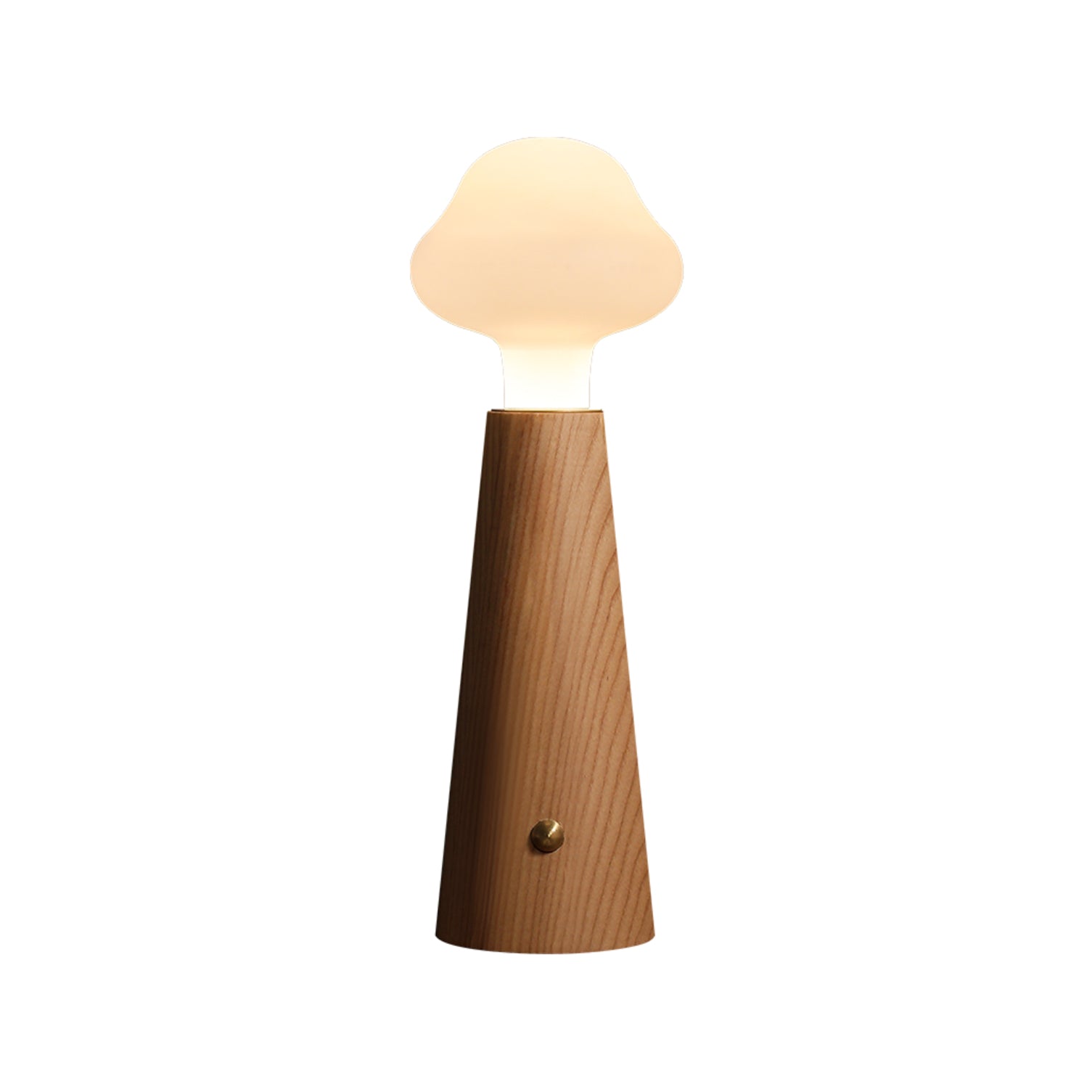 LumoGlow Design-Tischlampe aus Glas – Warmlicht, Weiß, für Wohnzimmer