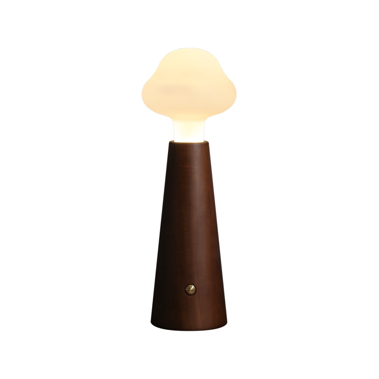 LumoGlow Design-Tischlampe aus Glas – Warmlicht, Weiß, für Wohnzimmer