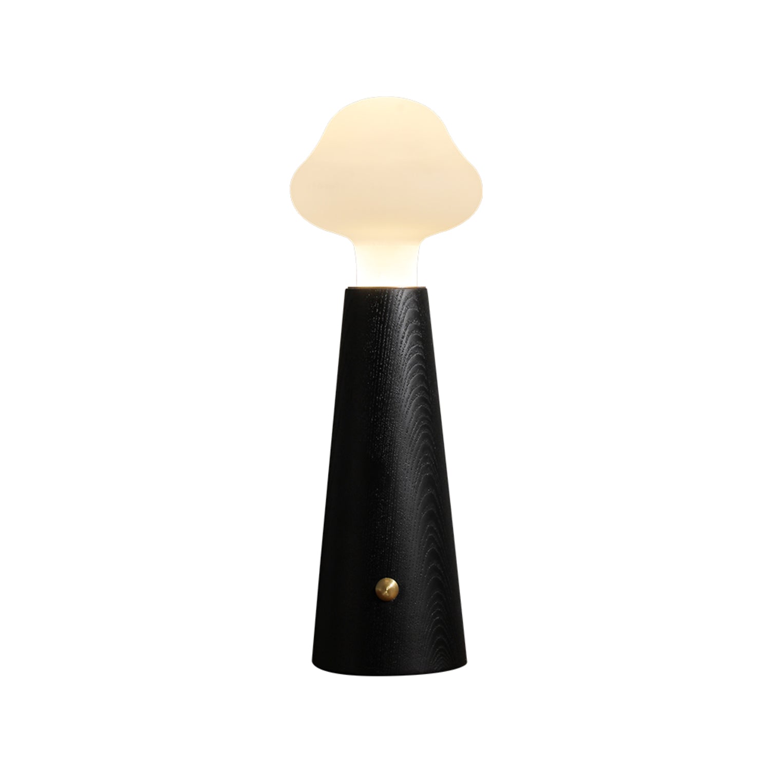 LumoGlow Design-Tischlampe aus Glas – Warmlicht, Weiß, für Wohnzimmer