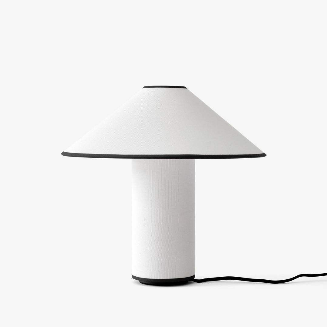 LumiChic Tischlampe – Modern, Stoffschirm, Beige, für Wohnzimmer