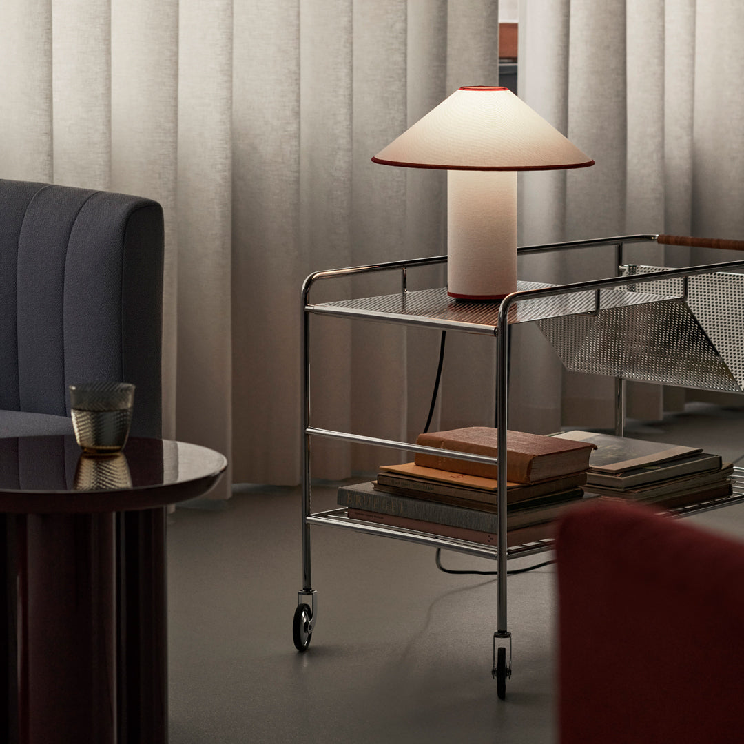 LumiChic Tischlampe – Modern, Stoffschirm, Beige, für Wohnzimmer