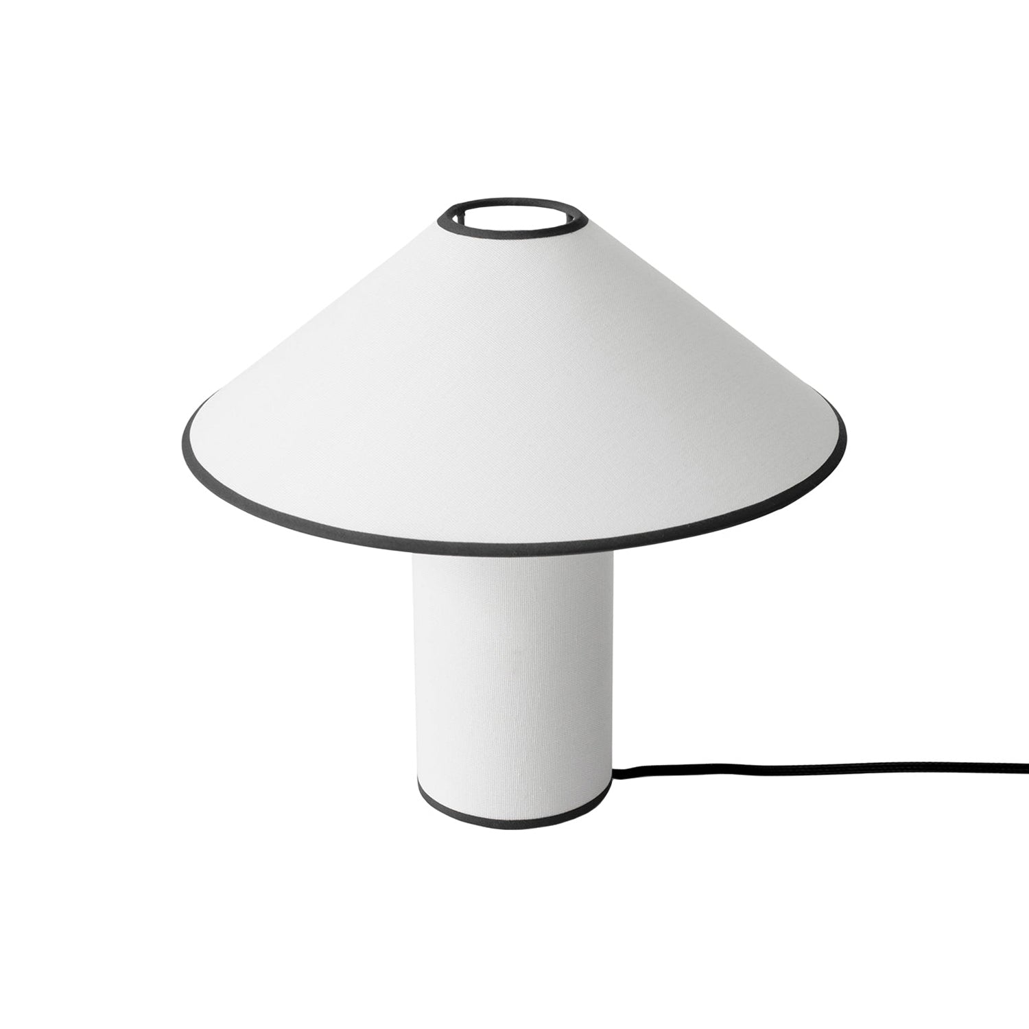 LumiChic Tischlampe – Modern, Stoffschirm, Beige, für Wohnzimmer
