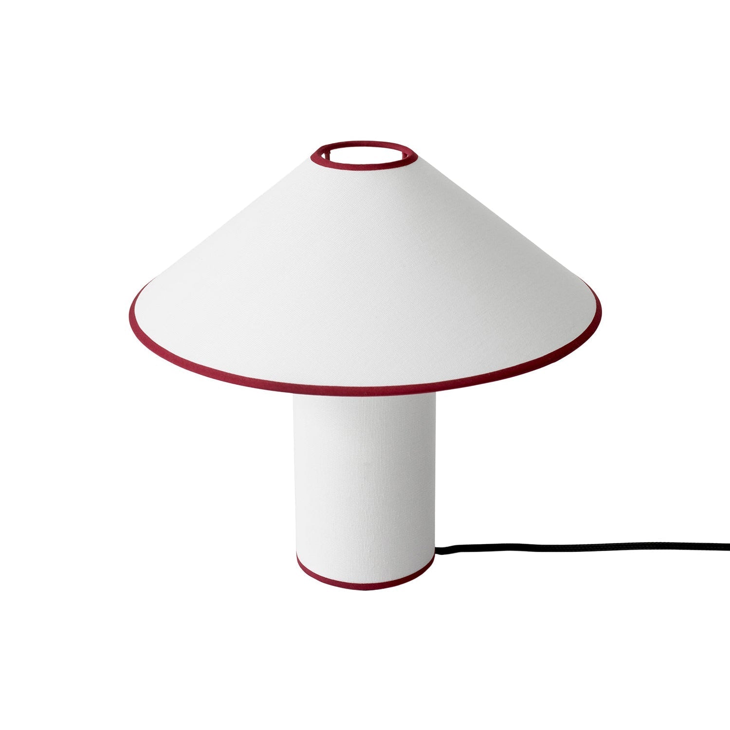LumiChic Tischlampe – Modern, Stoffschirm, Beige, für Wohnzimmer