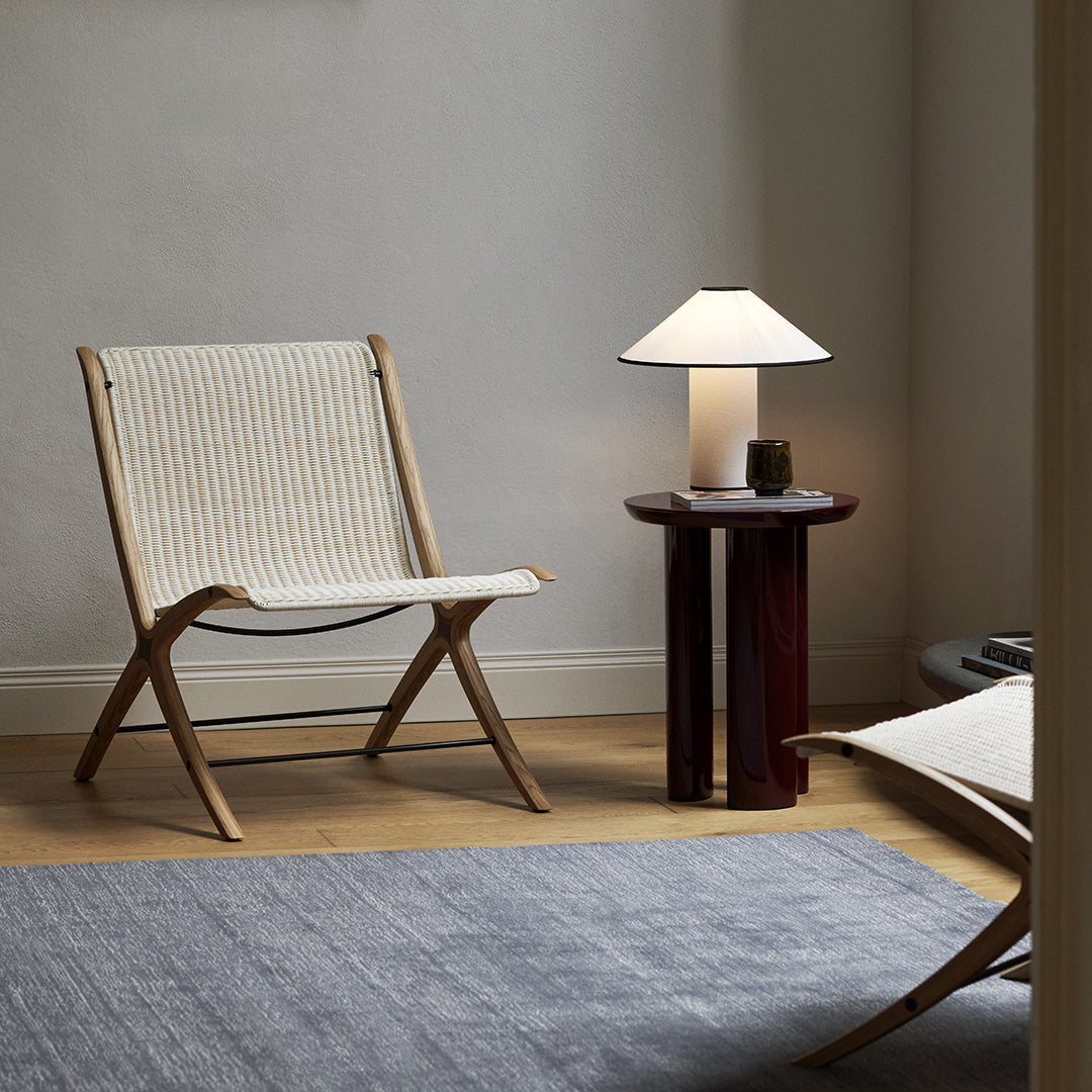 LumiChic Tischlampe – Modern, Stoffschirm, Beige, für Wohnzimmer